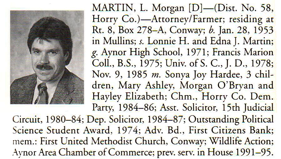 Representative L. Morgan Martin biorgraphy